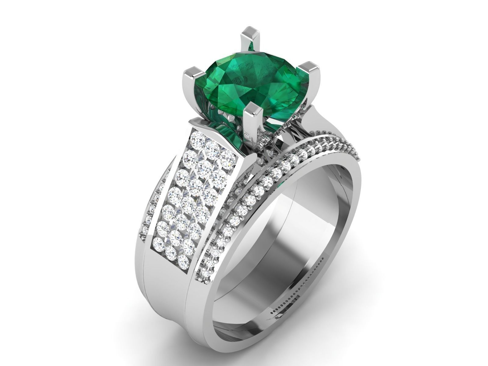 Engagement Wedding Ring 3dm Render Detail  3D print model_2