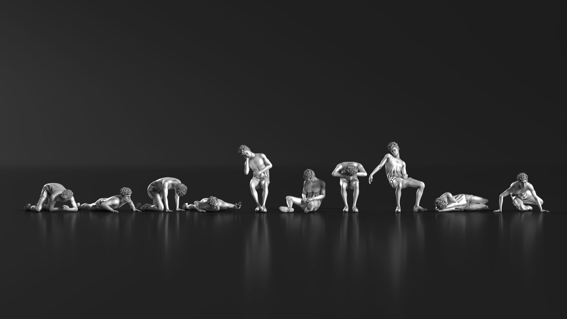 HD People 08 Relax 3D print model_9