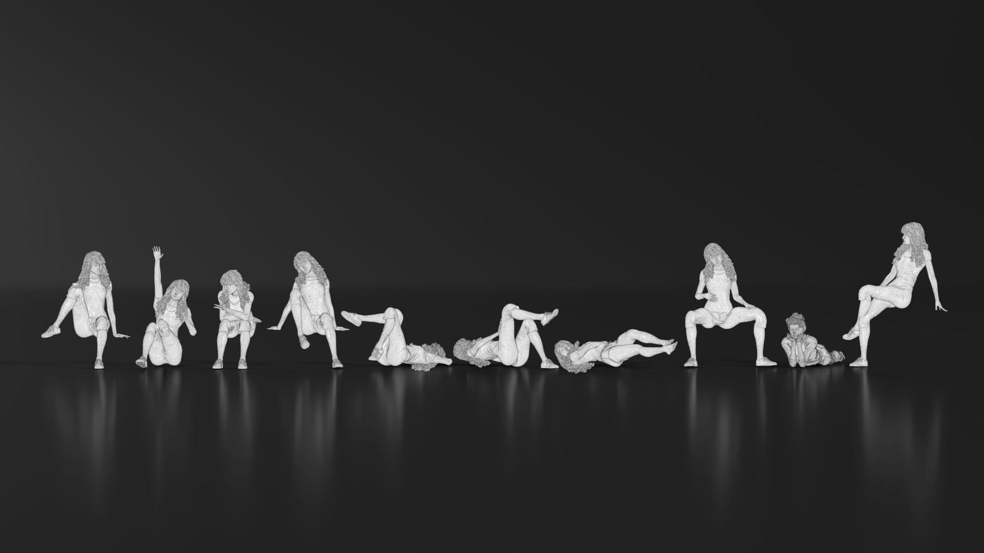 HD People 08 Relax 3D print model_11