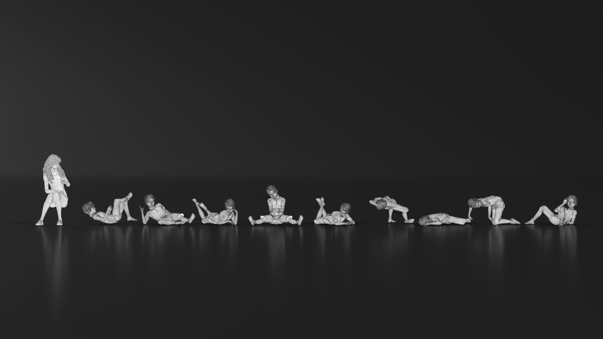 HD People 08 Relax 3D print model_17