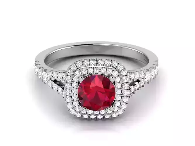 Wedding Engagement Ring 3dm Render Detail 