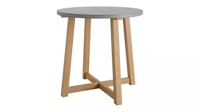 Rustic 32 Round Dining Table by Homary