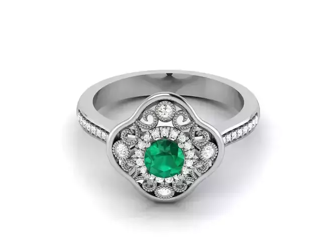 Wedding Engagement Ring 3dm Render Detail 