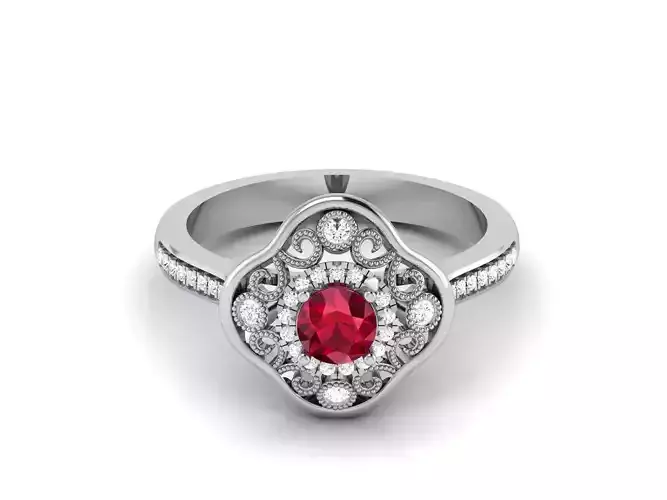 Wedding Engagement Ring 3dm Render Detail 