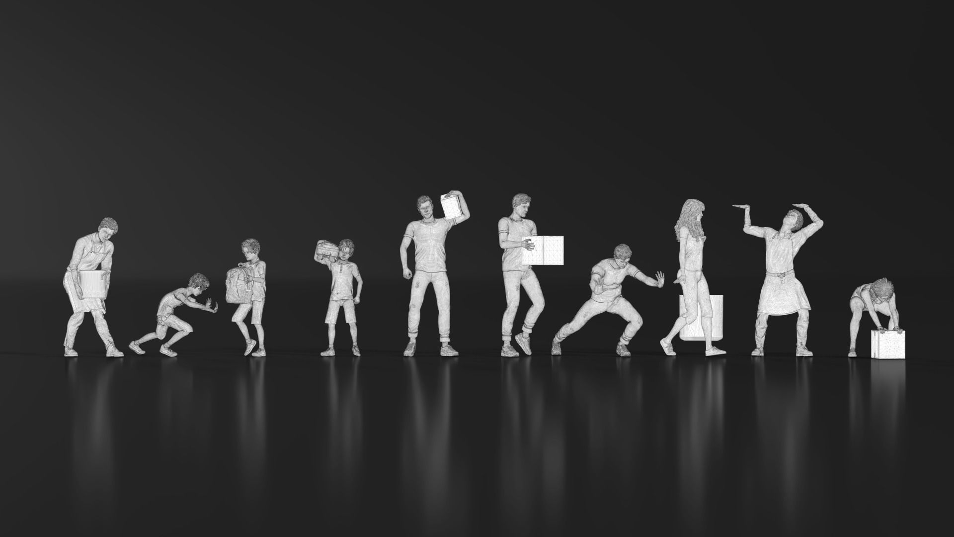 HD People 07 Carrying 3D print model_11