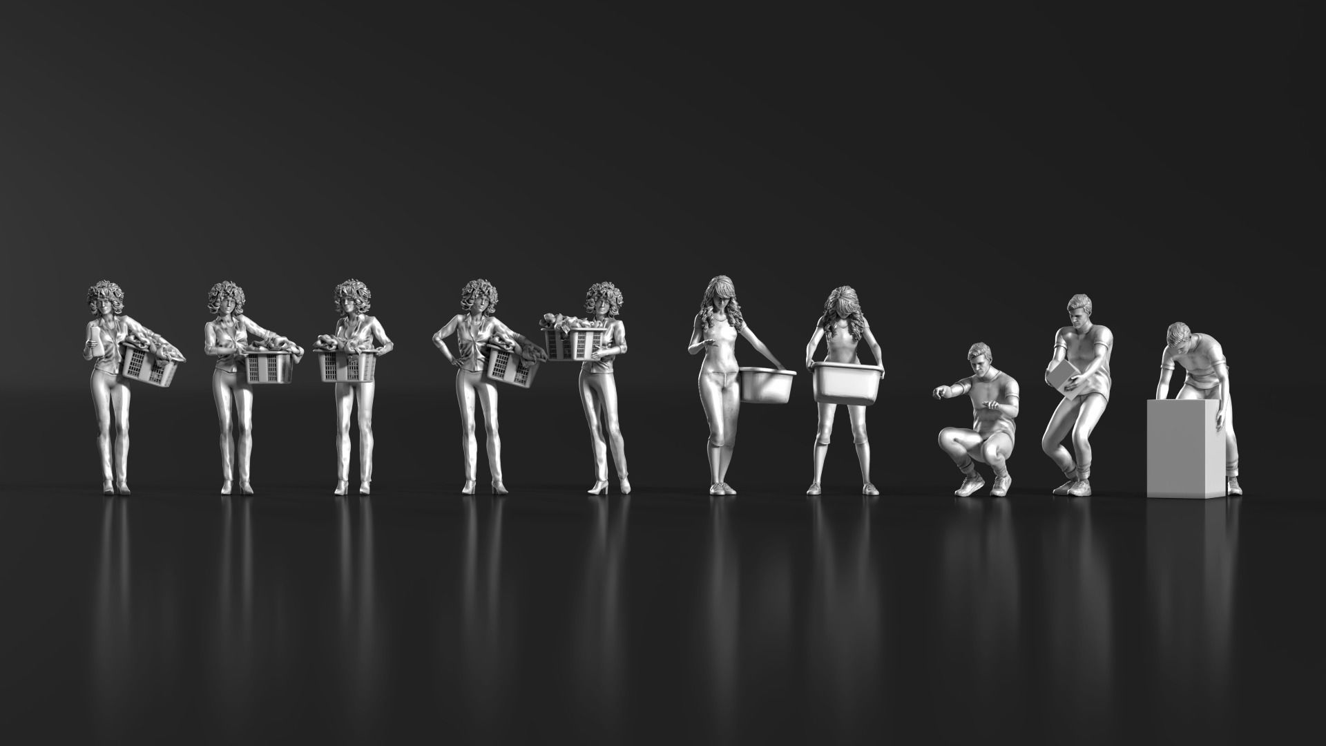 HD People 07 Carrying 3D print model_6