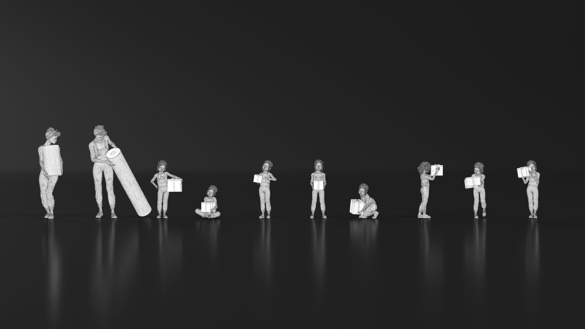 HD People 07 Carrying 3D print model_15