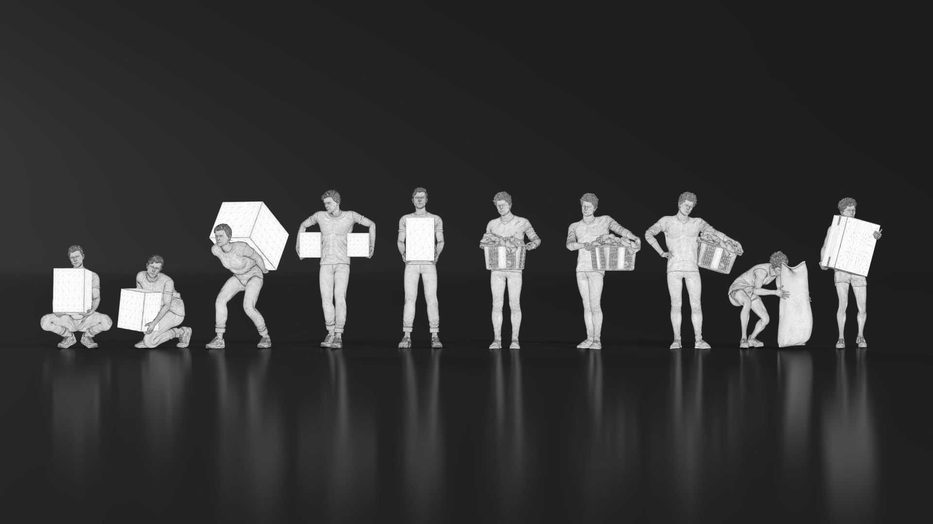 HD People 07 Carrying 3D print model_14