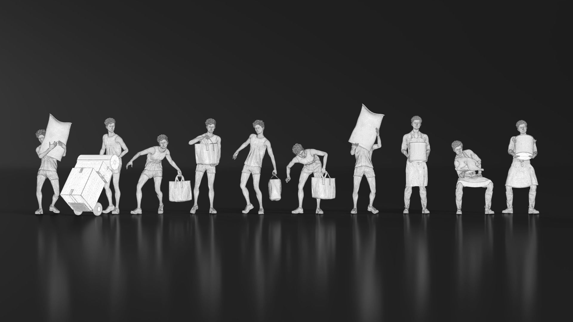 HD People 07 Carrying 3D print model_13