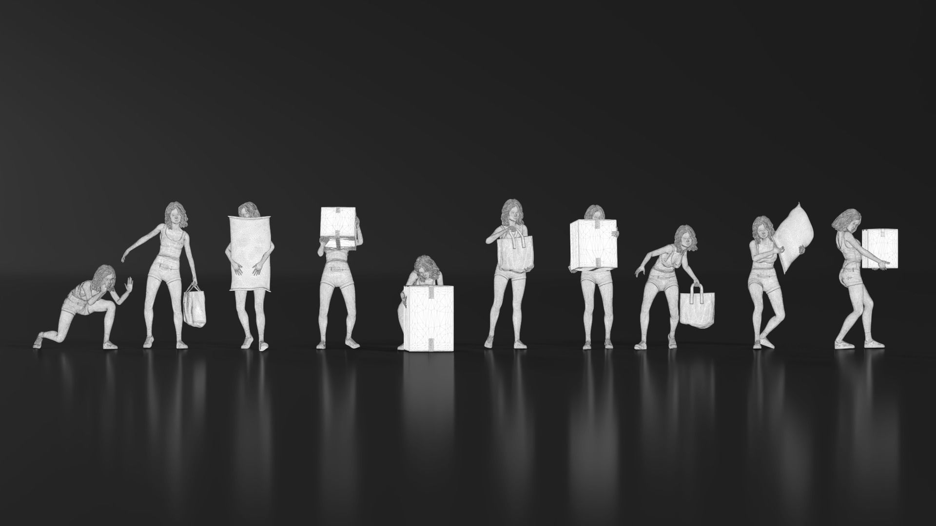 HD People 07 Carrying 3D print model_17