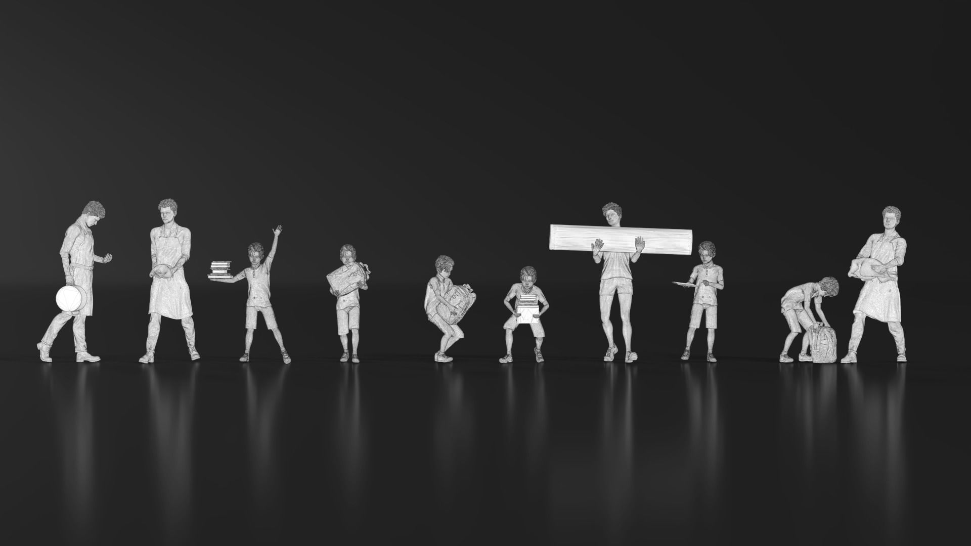 HD People 07 Carrying 3D print model_12