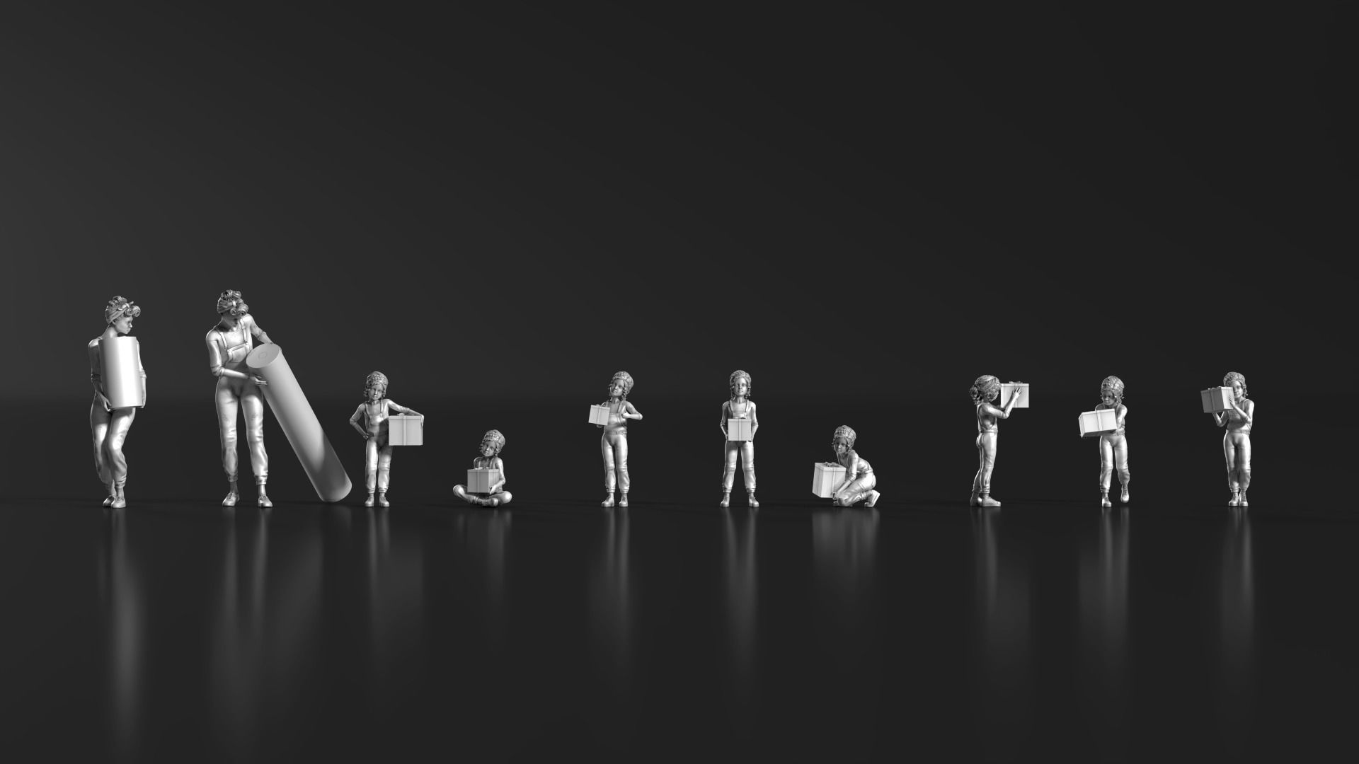 HD People 07 Carrying 3D print model_5