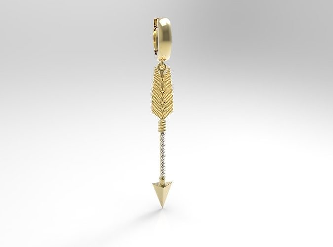 earrings arrow  3D print model
