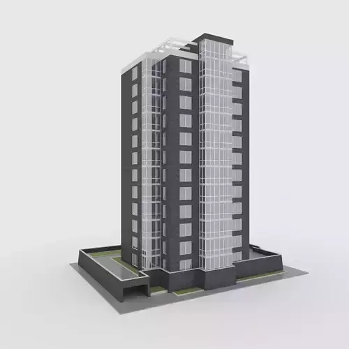 Tower 4 Low-poly 3D model