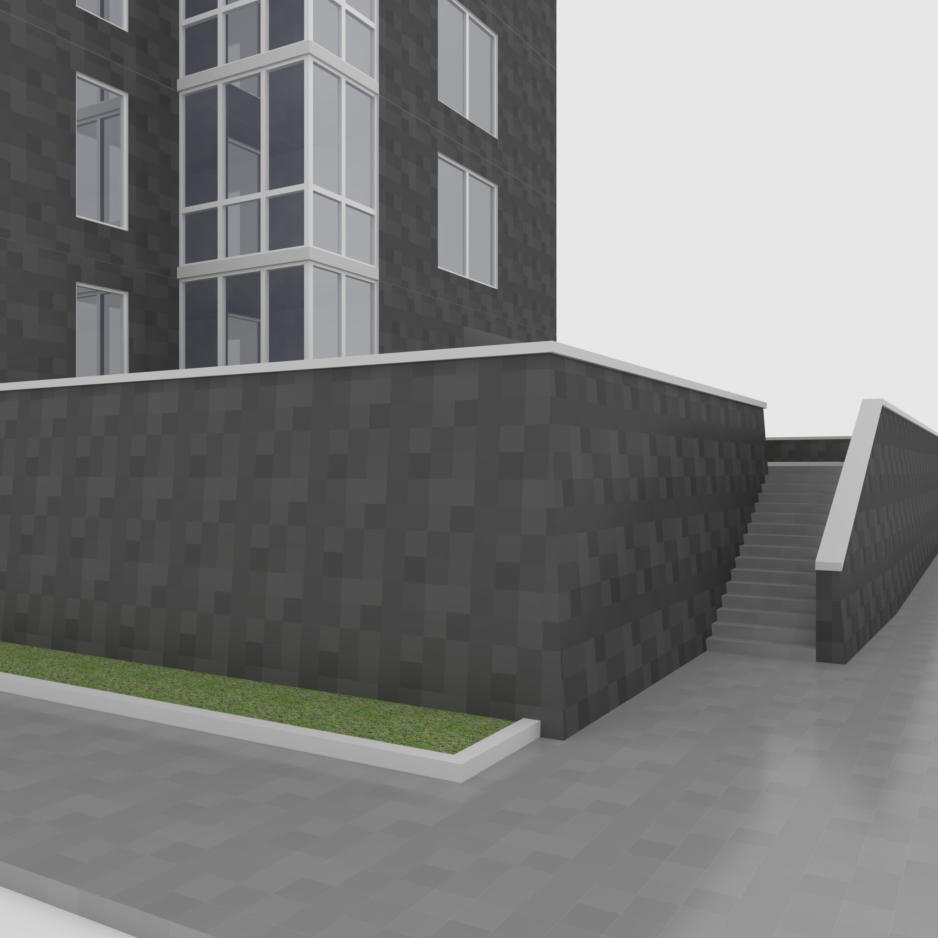 Tower 4 Low-poly 3D model_12