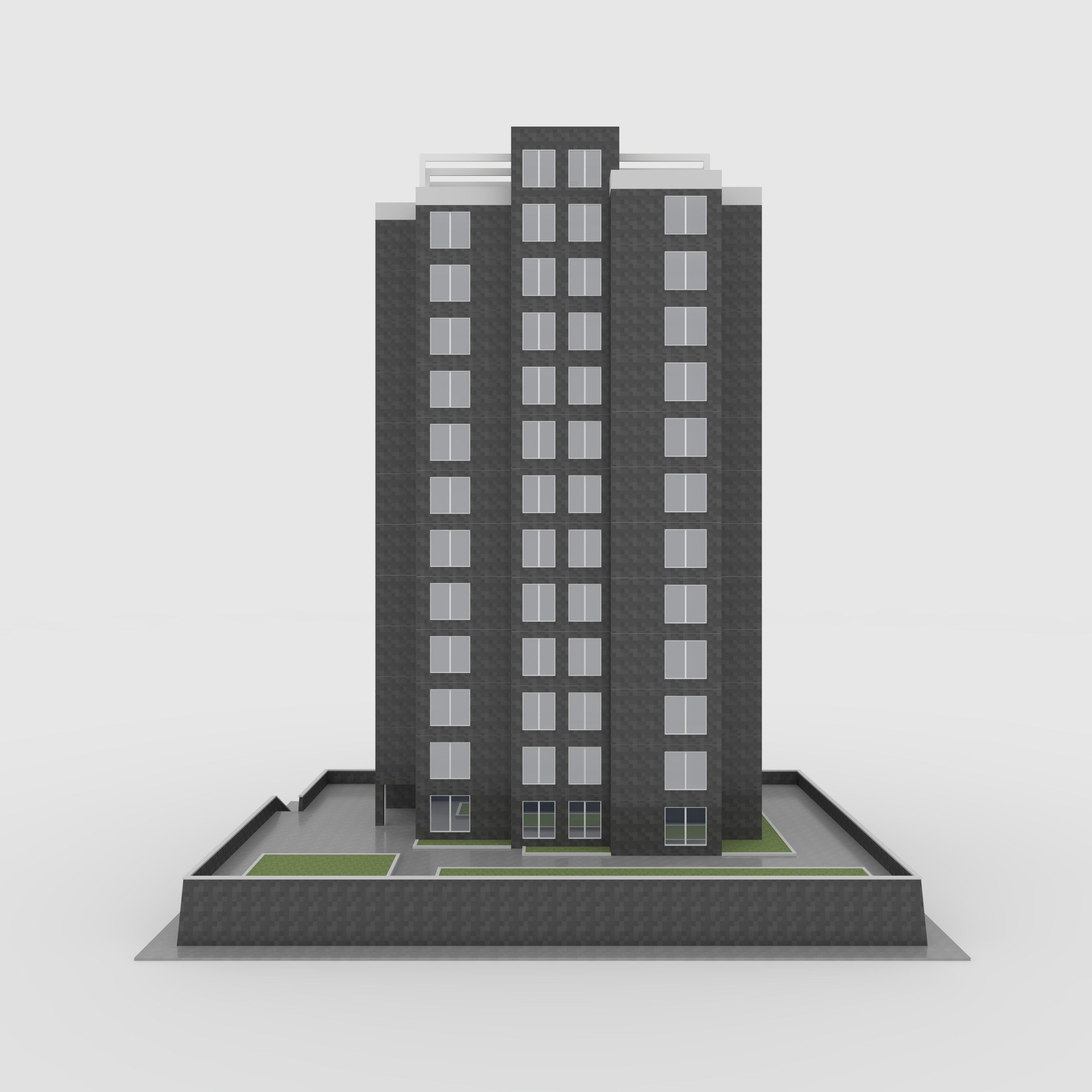 Tower 4 Low-poly 3D model_8