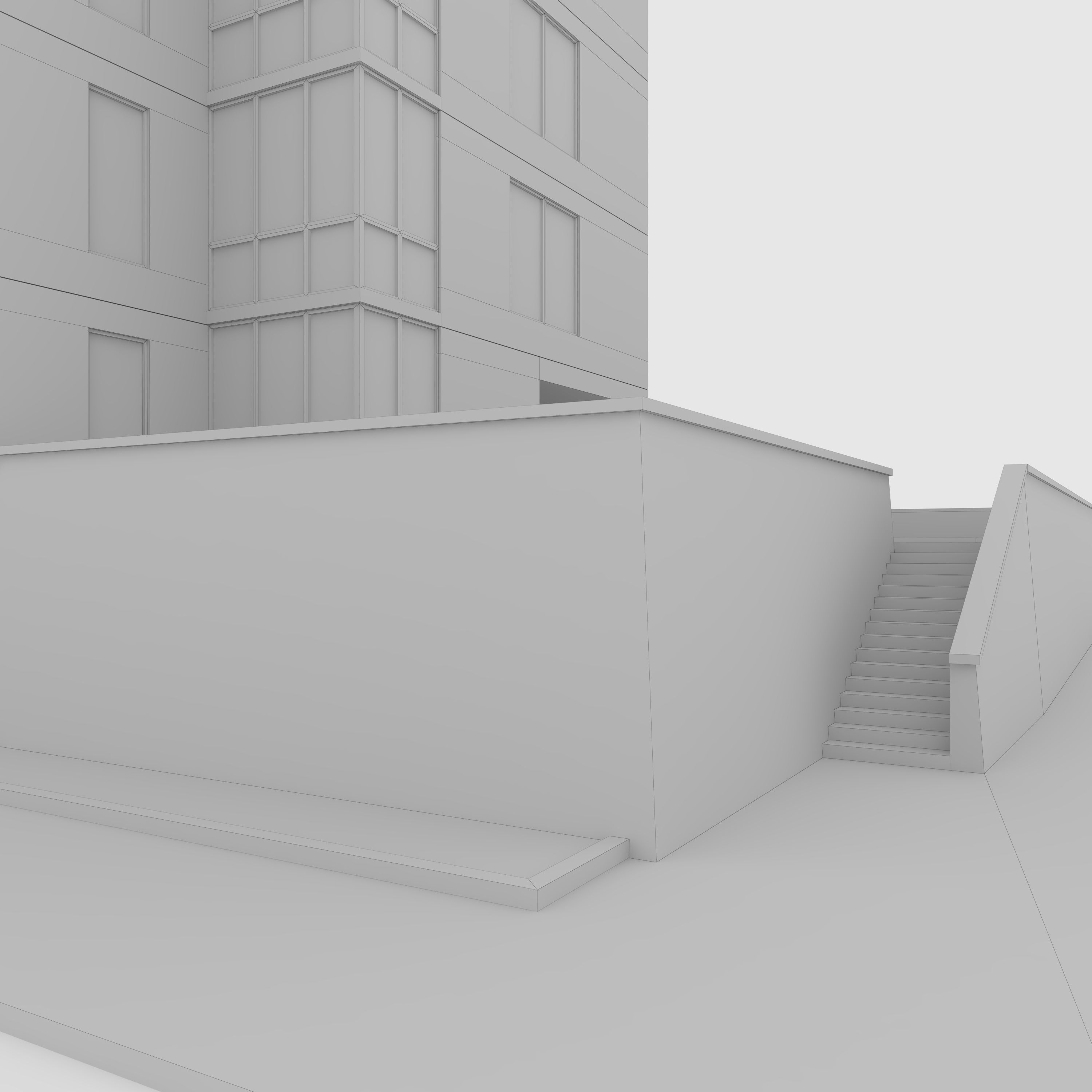 Tower 4 Low-poly 3D model_13