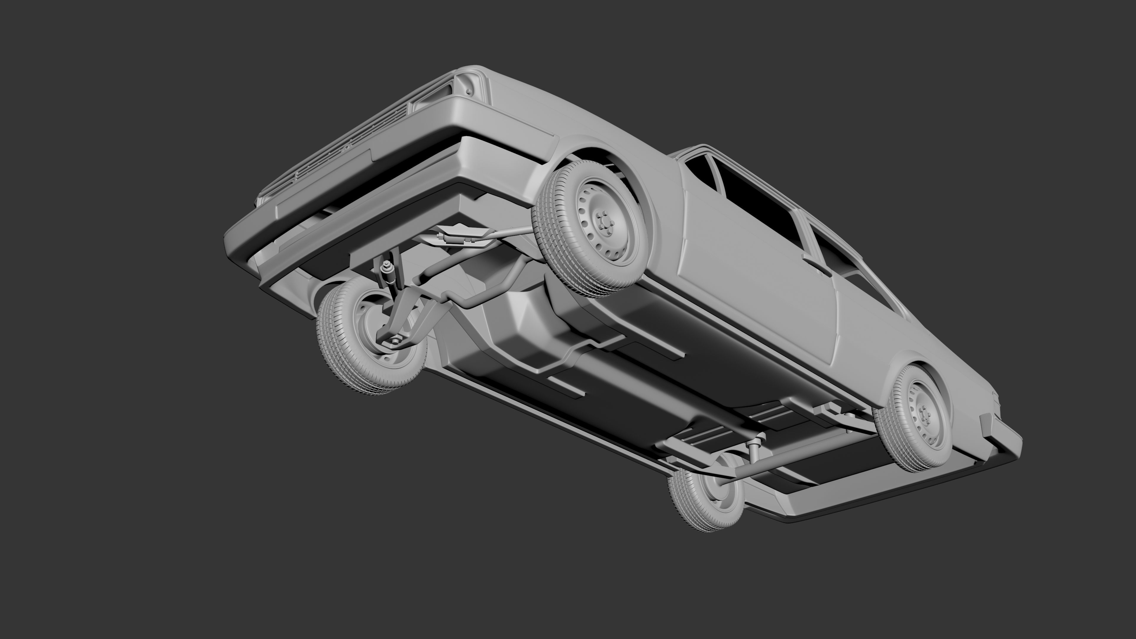 Volkswagen Jetta 1979 2 Door 3D print model_7