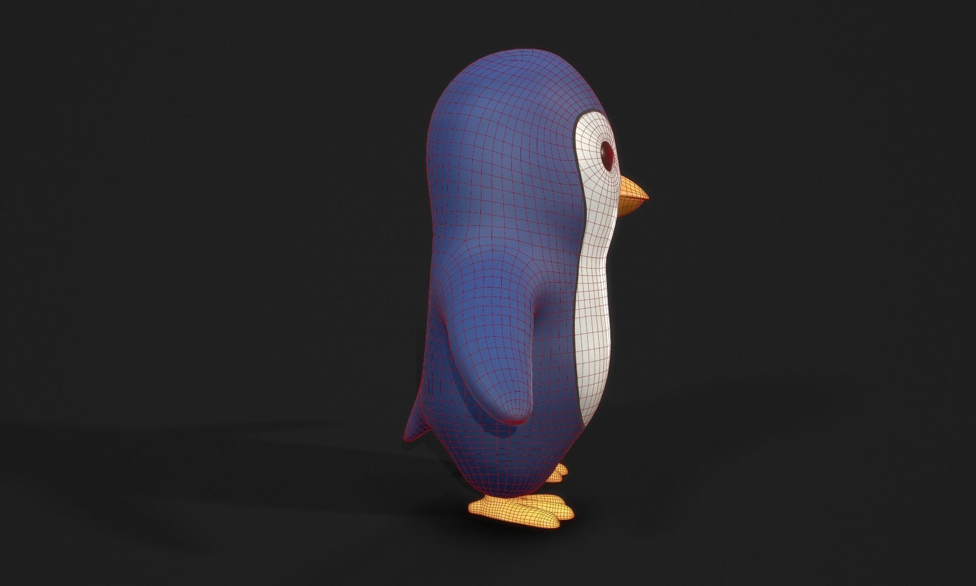 Penguin - Stylised PBR Character Low-poly 3D model_11