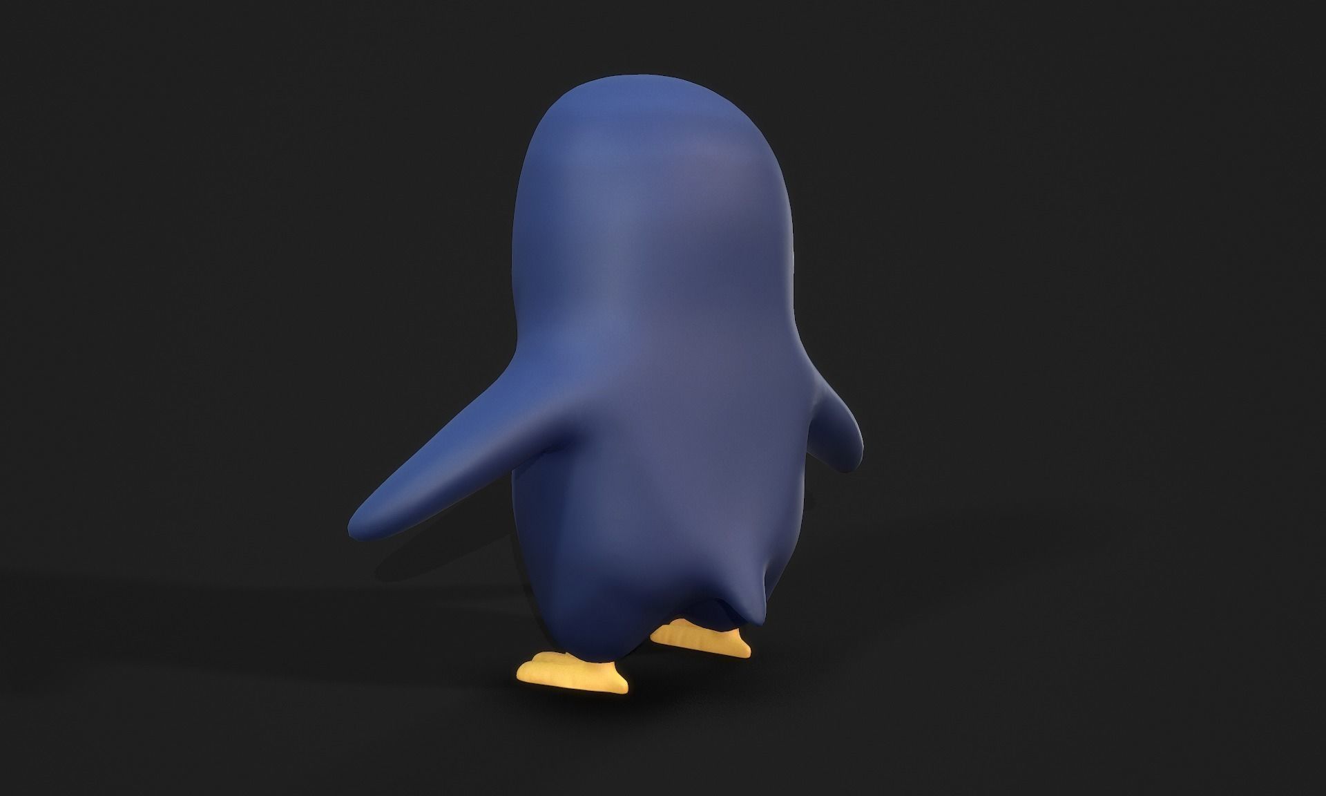 Penguin - Stylised PBR Character Low-poly 3D model_6