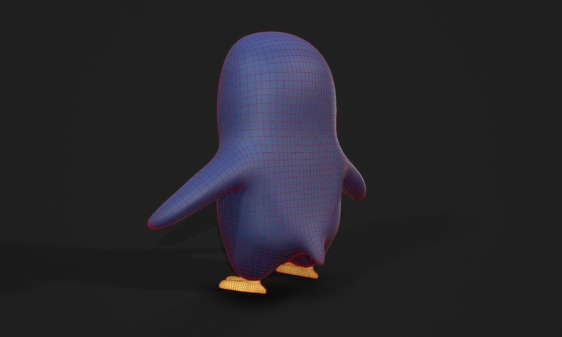 Penguin - Stylised PBR Character Low-poly 3D model_14