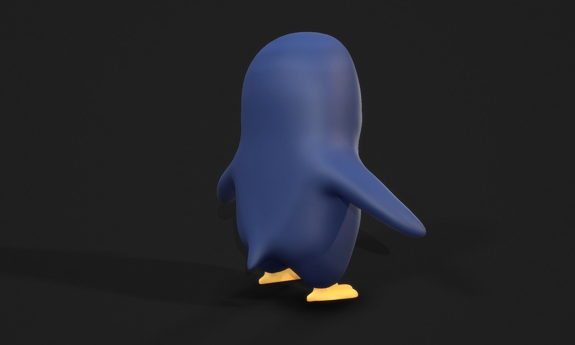 Penguin - Stylised PBR Character Low-poly 3D model_4