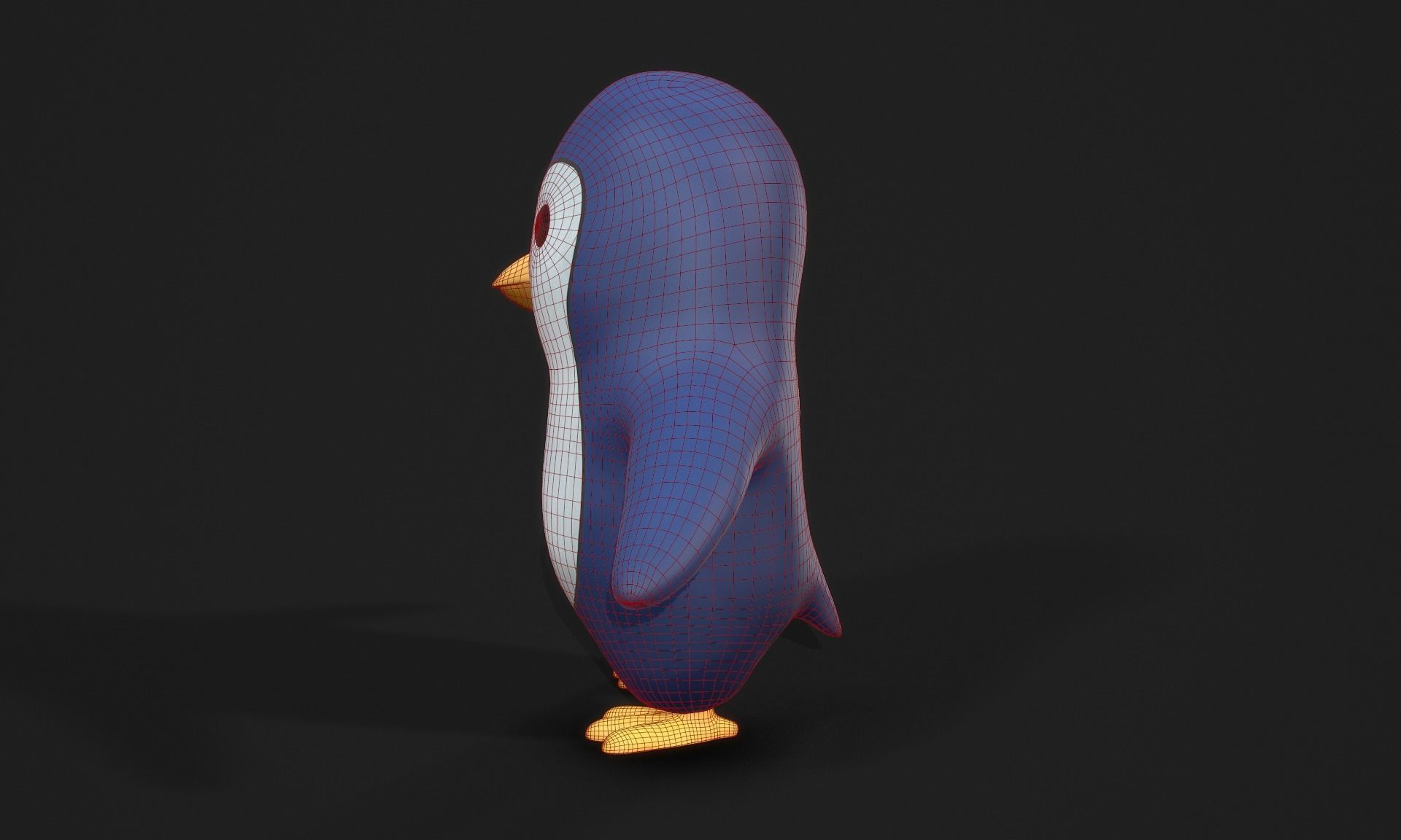 Penguin - Stylised PBR Character Low-poly 3D model_15