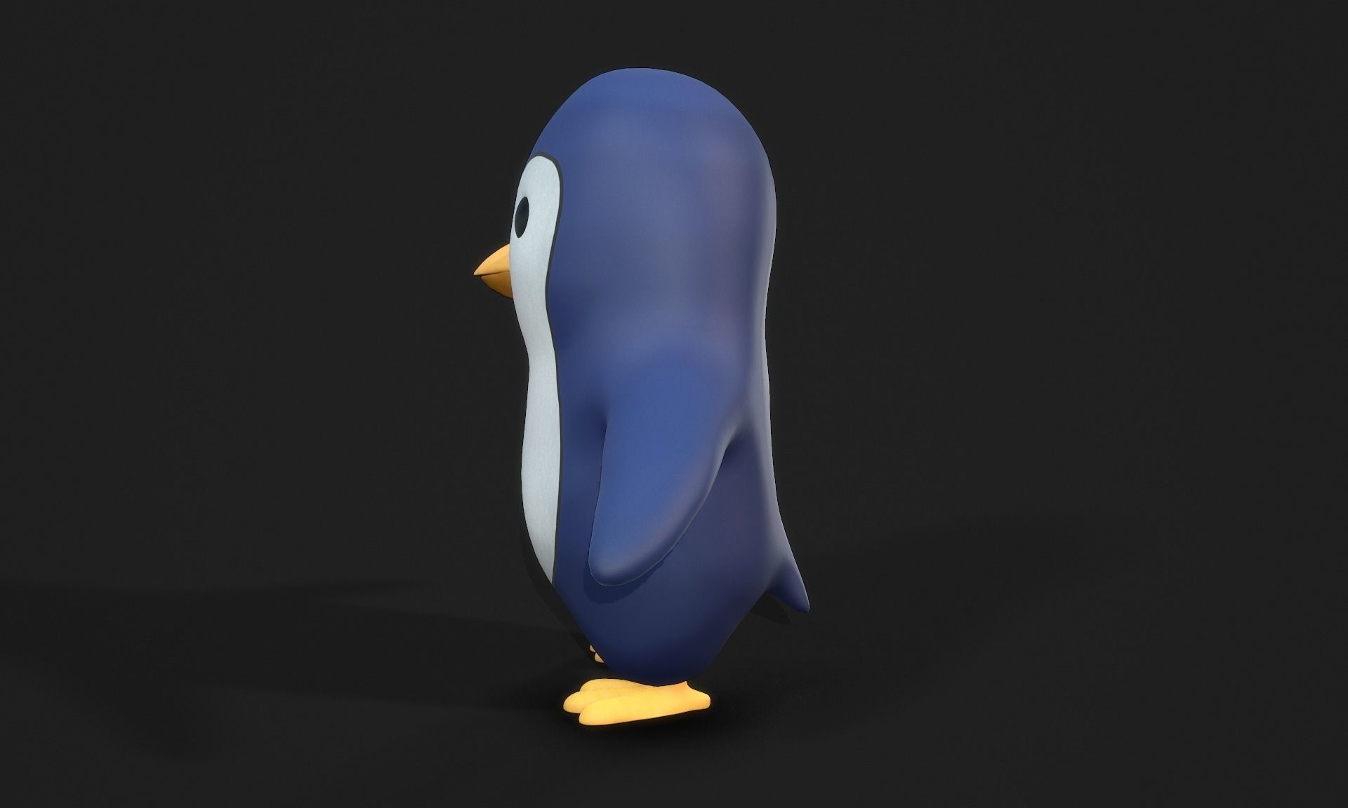 Penguin - Stylised PBR Character Low-poly 3D model_7