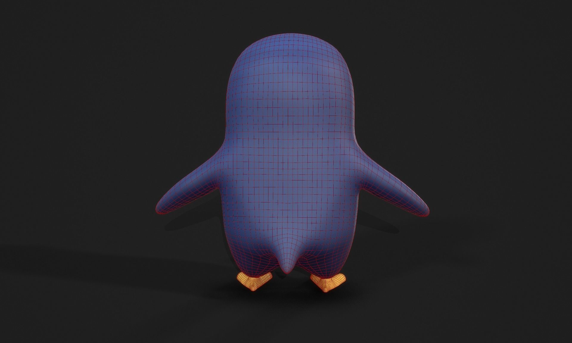 Penguin - Stylised PBR Character Low-poly 3D model_13