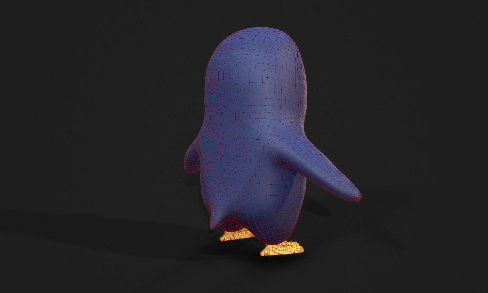 Penguin - Stylised PBR Character Low-poly 3D model_12