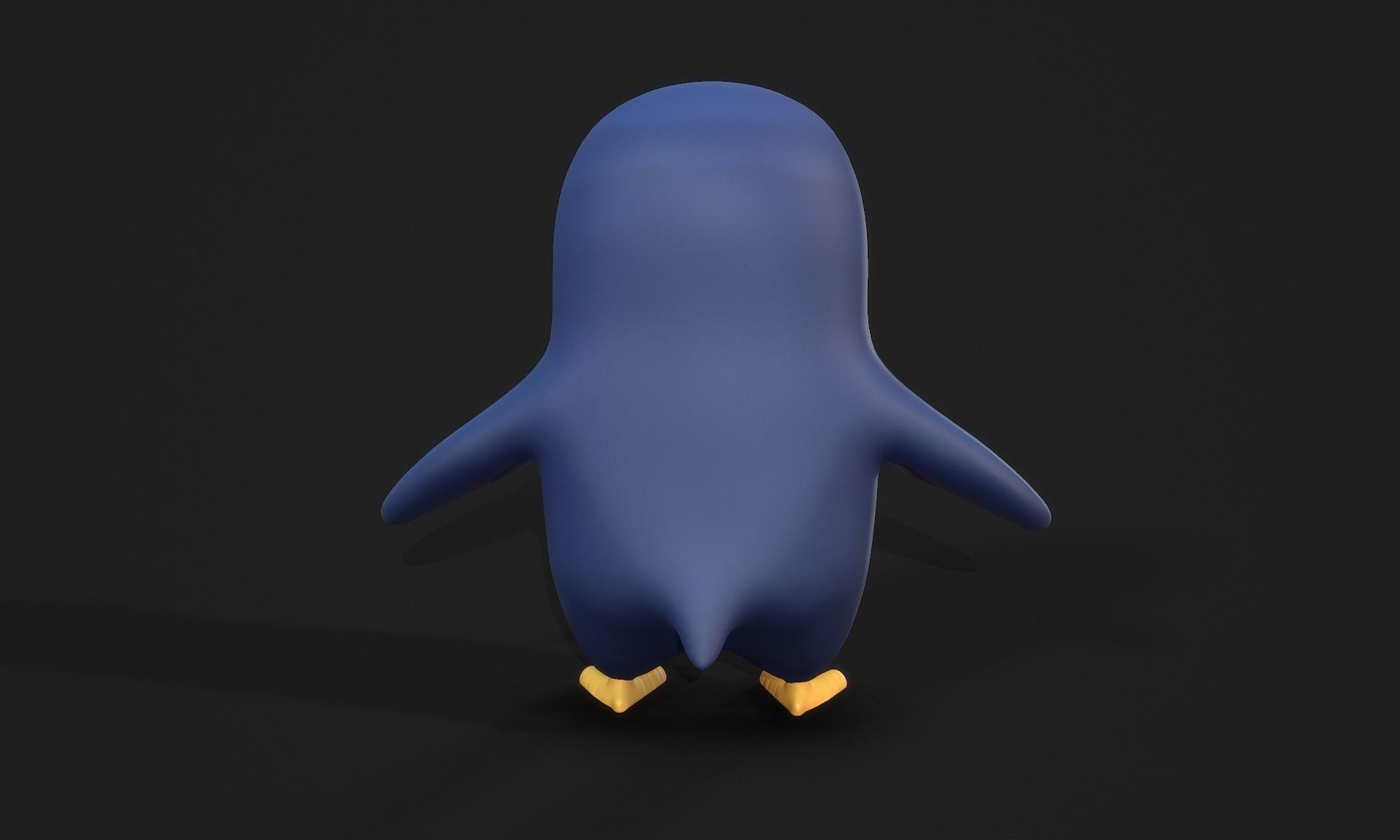 Penguin - Stylised PBR Character Low-poly 3D model_5
