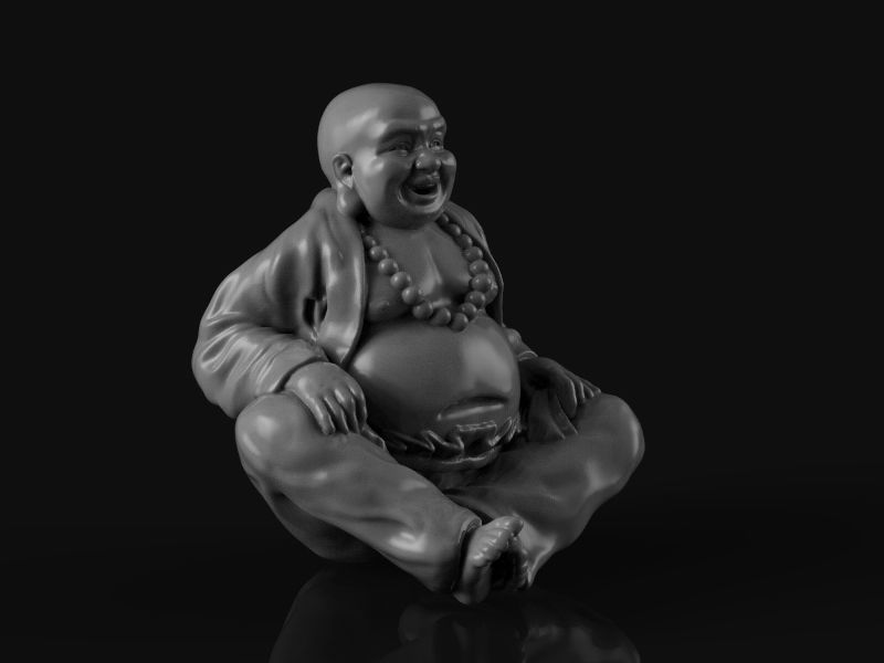 Buddha figurine seated 3d model for 3d printing 3D print model 3D print model_2