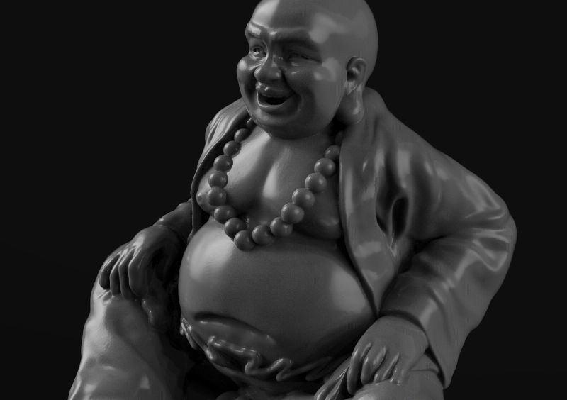 Buddha figurine seated 3d model for 3d printing 3D print model 3D print model_10