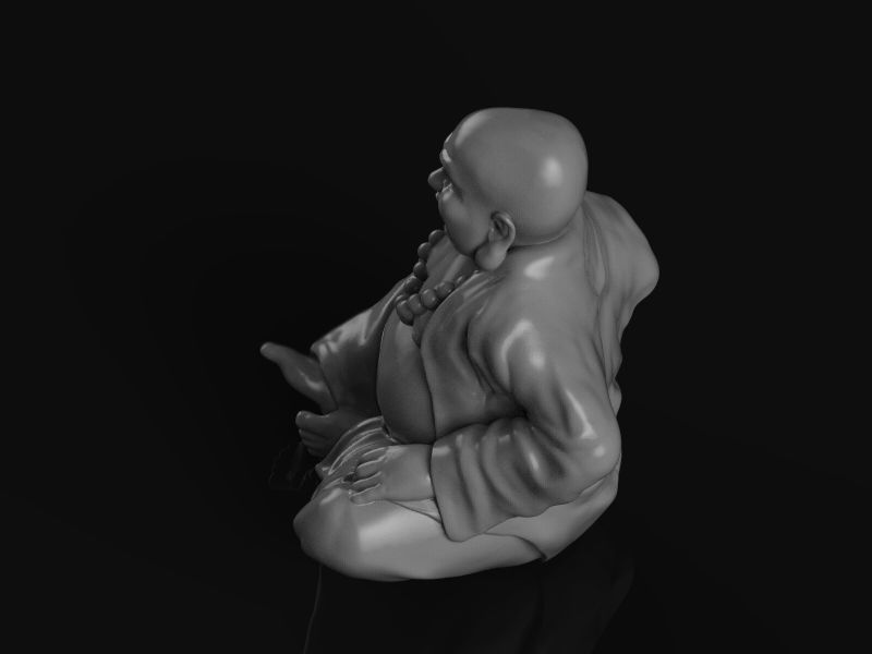 Buddha figurine seated 3d model for 3d printing 3D print model 3D print model_5