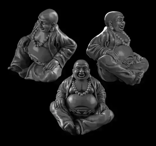 Buddha figurine seated 3d model for 3d printing 3D print model