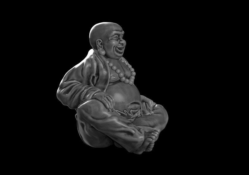 Buddha figurine seated 3d model for 3d printing 3D print model 3D print model_11