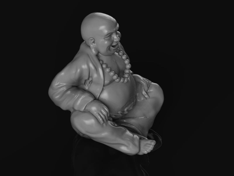 Buddha figurine seated 3d model for 3d printing 3D print model 3D print model_8