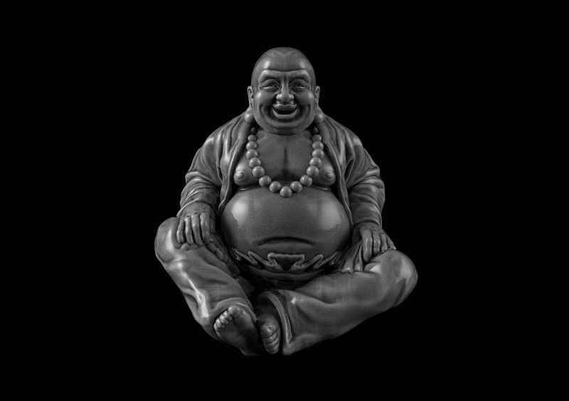 Buddha figurine seated 3d model for 3d printing 3D print model 3D print model_1