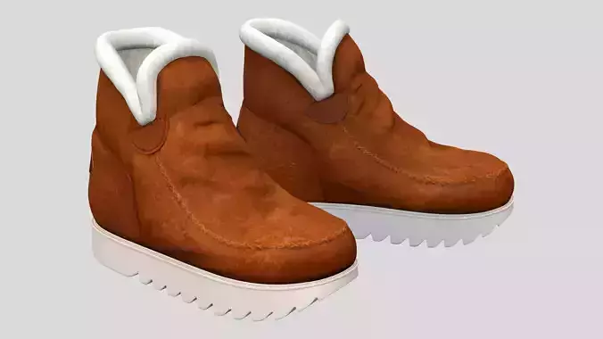 Warm Fur Lining Winter Ankle Snow Boots