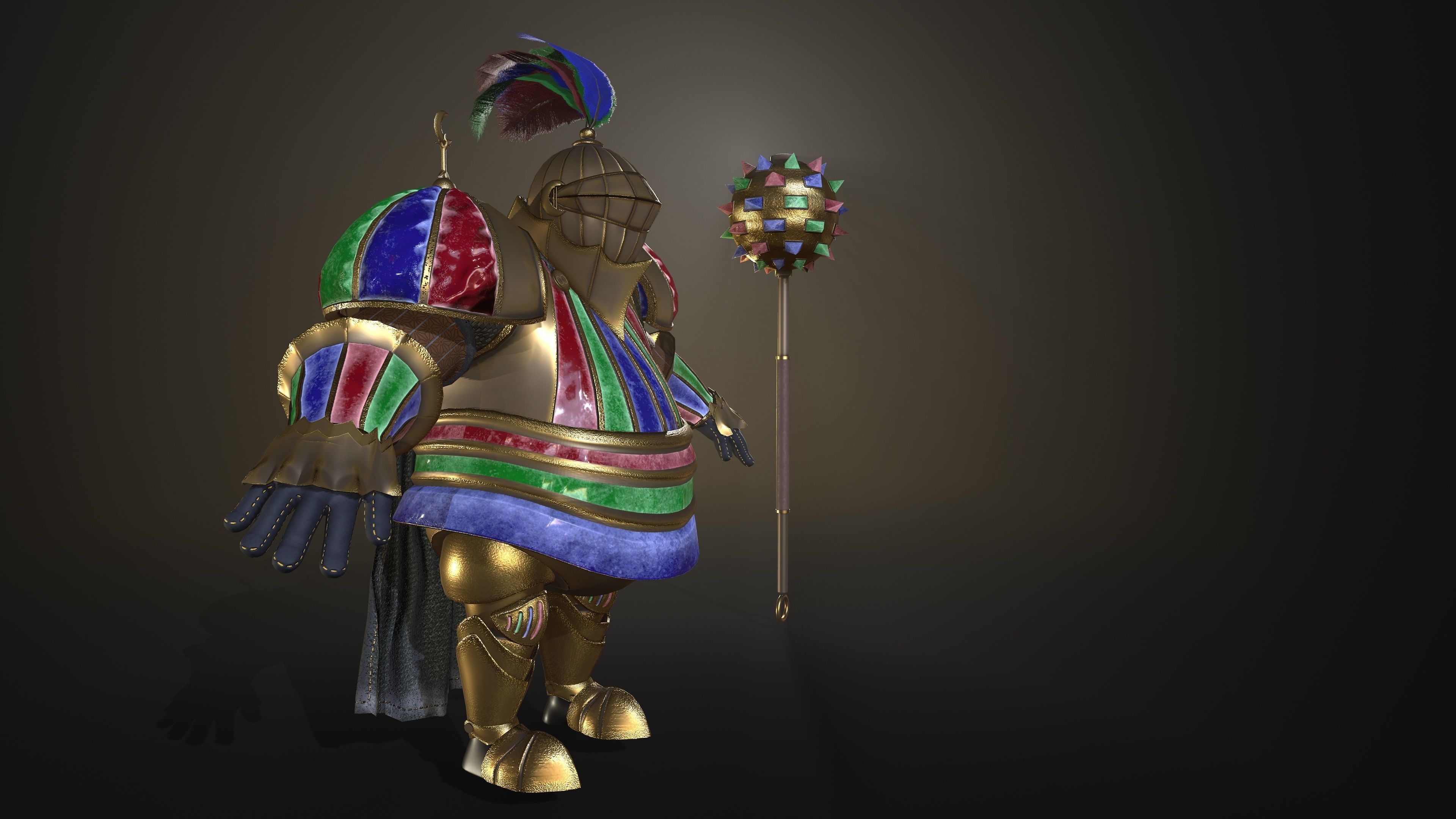 Rottund knight 3D Model Collection_25