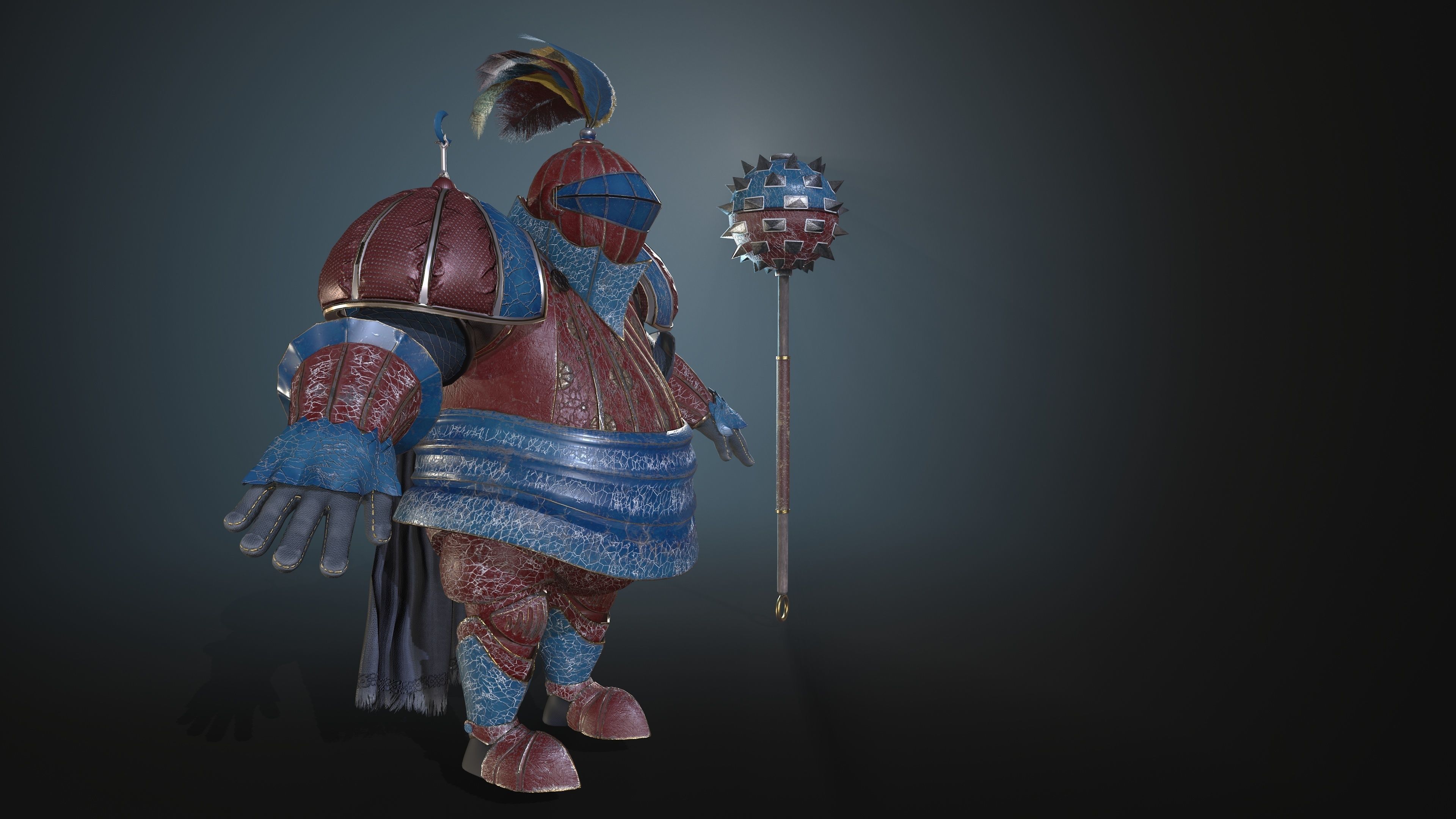 Rottund knight 3D Model Collection_17