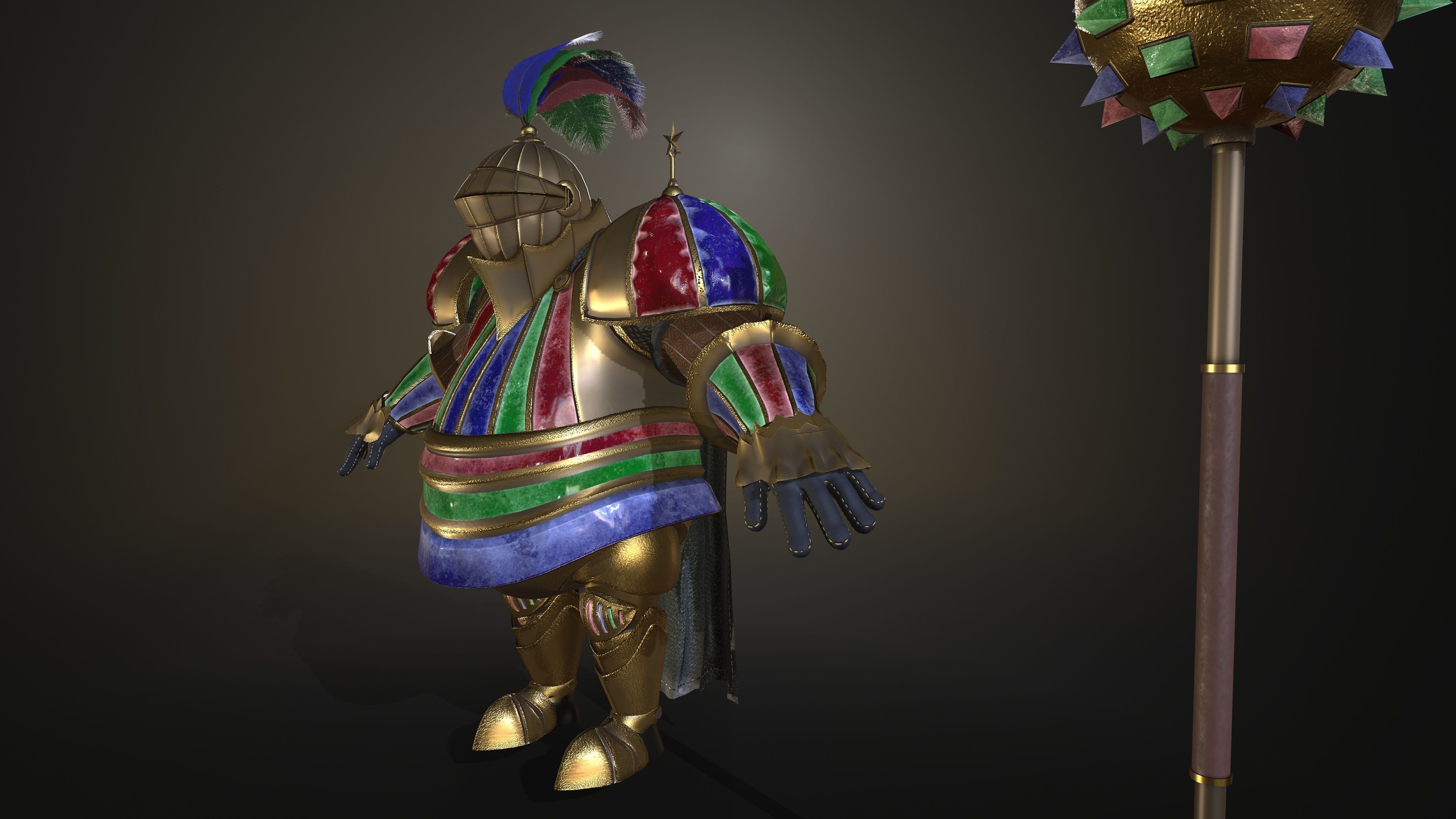 Rottund knight 3D Model Collection_31