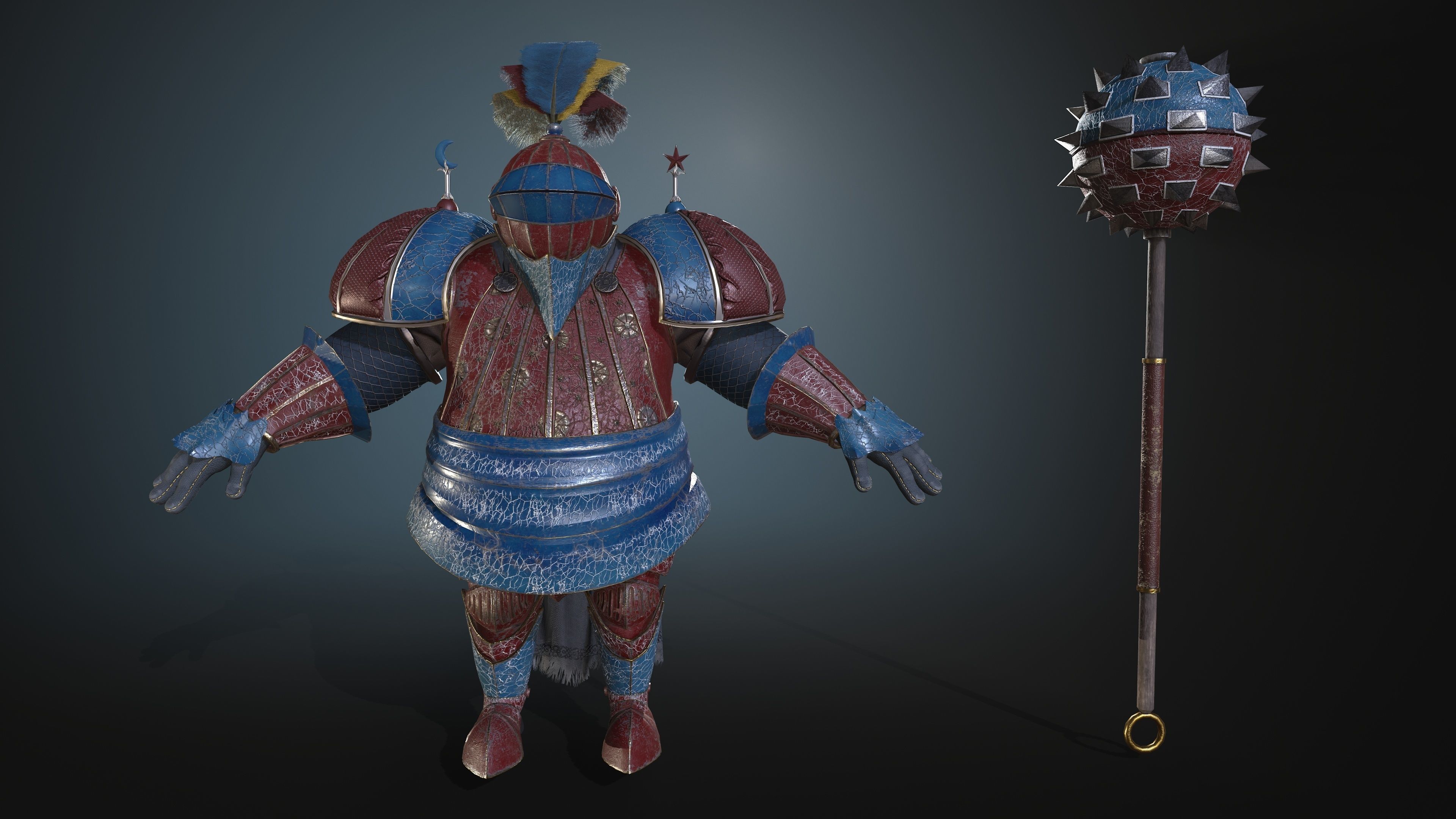 Rottund knight 3D Model Collection_16