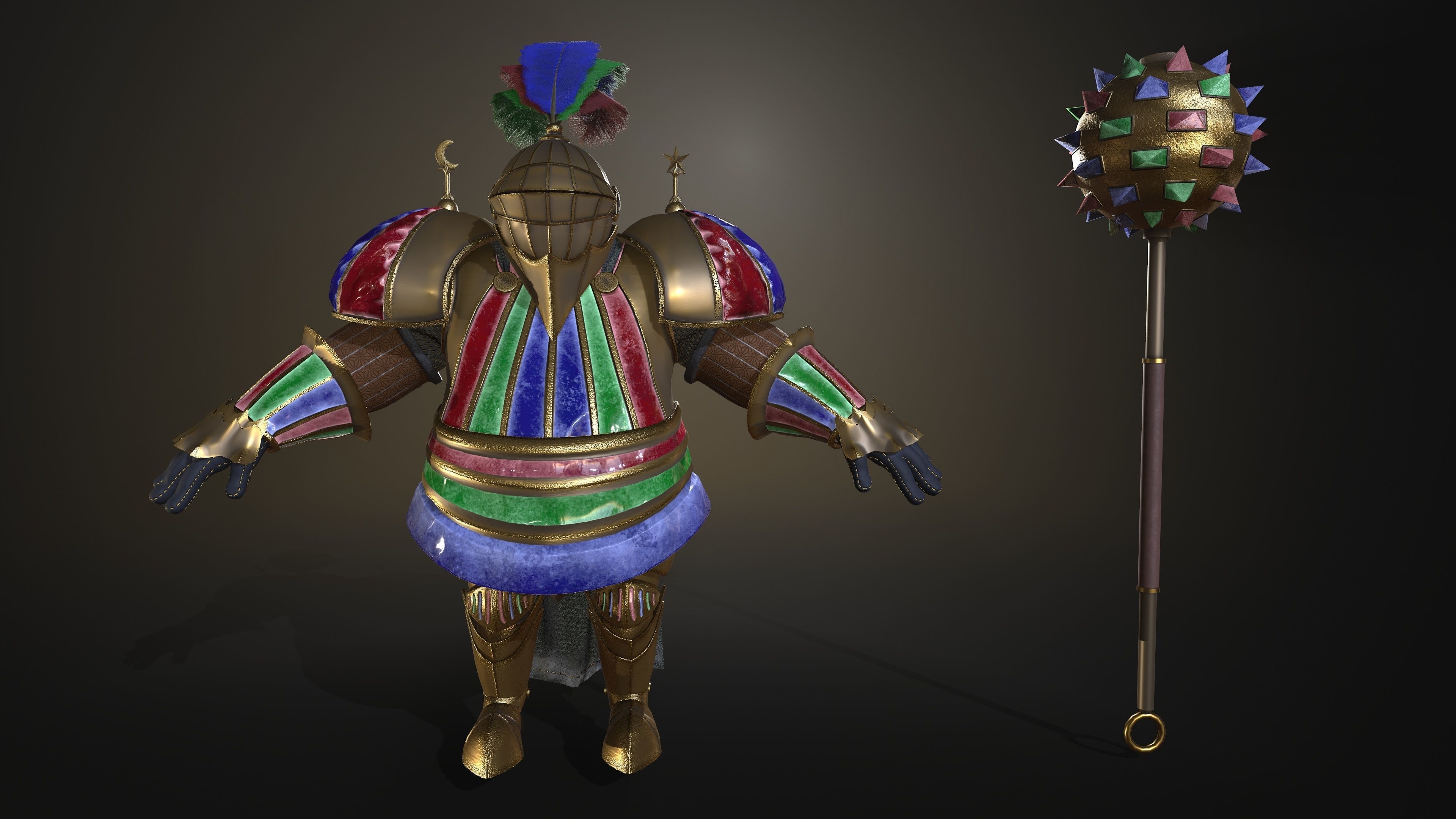 Rottund knight 3D Model Collection_24