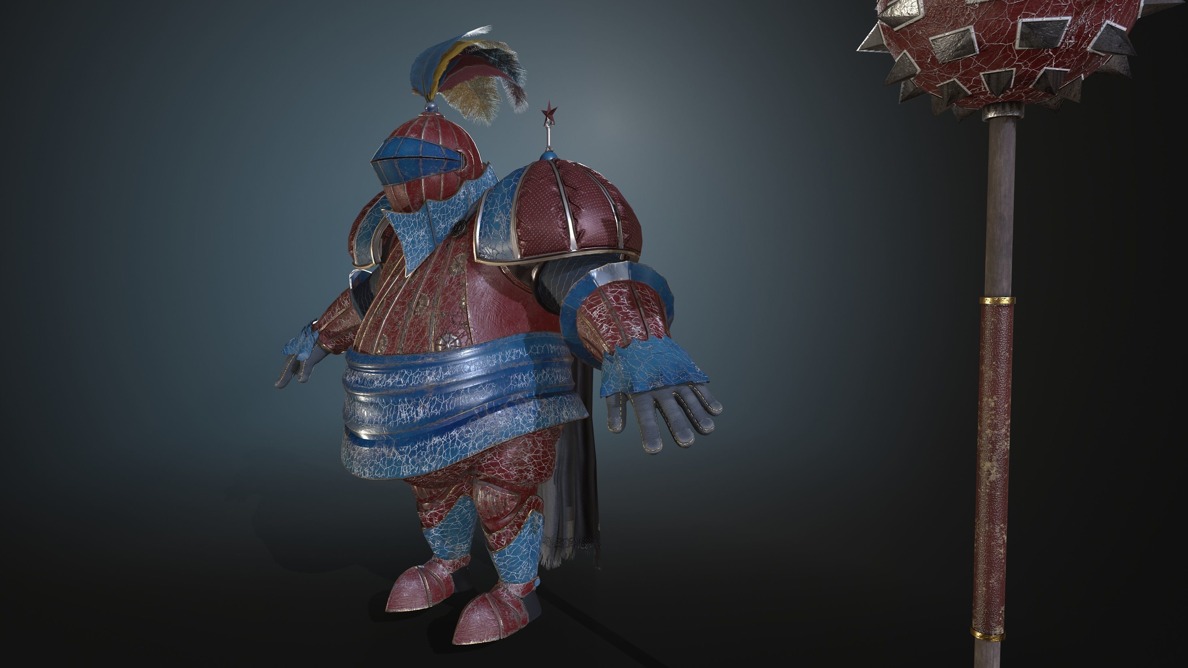 Rottund knight 3D Model Collection_23