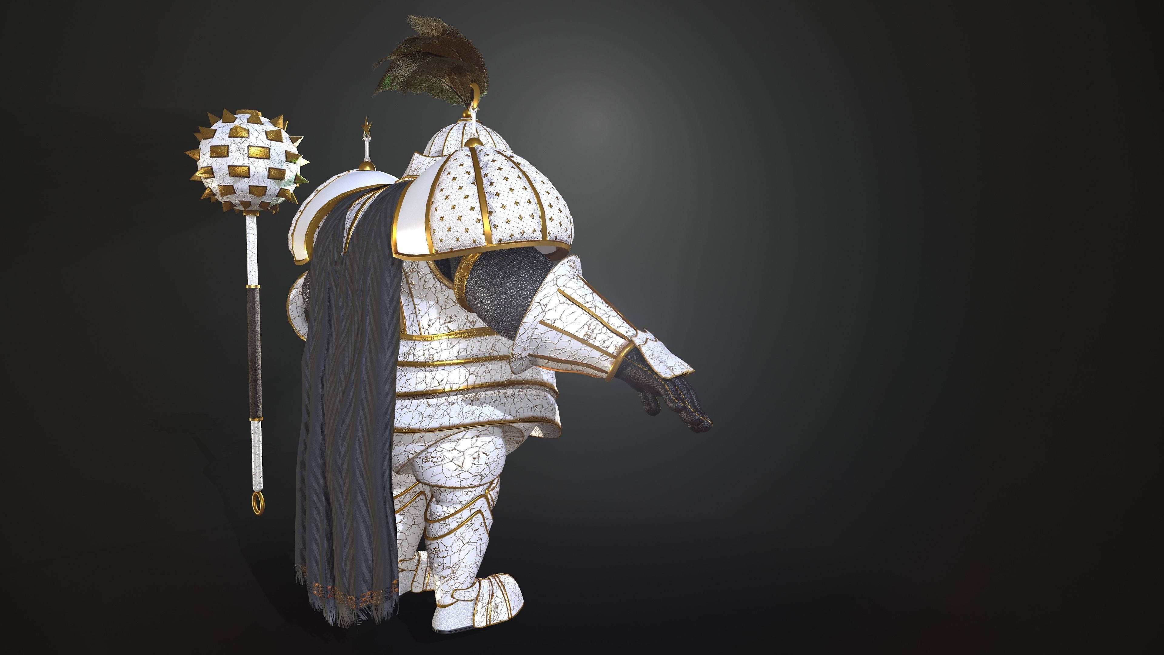 Rottund knight 3D Model Collection_11
