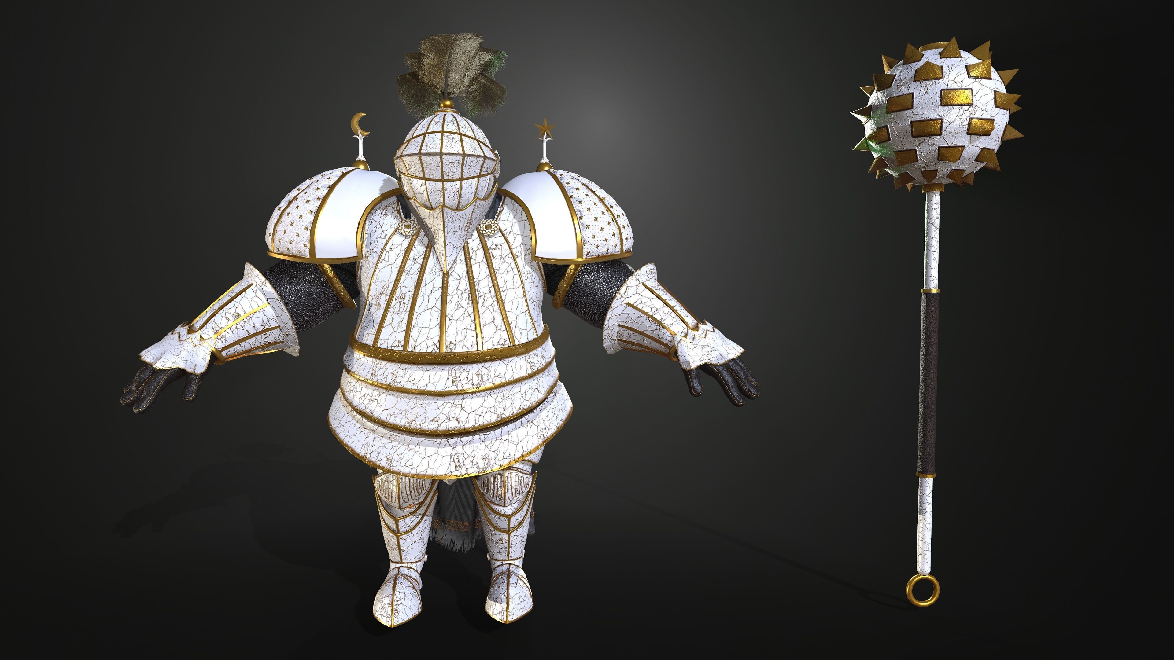 Rottund knight 3D Model Collection_8
