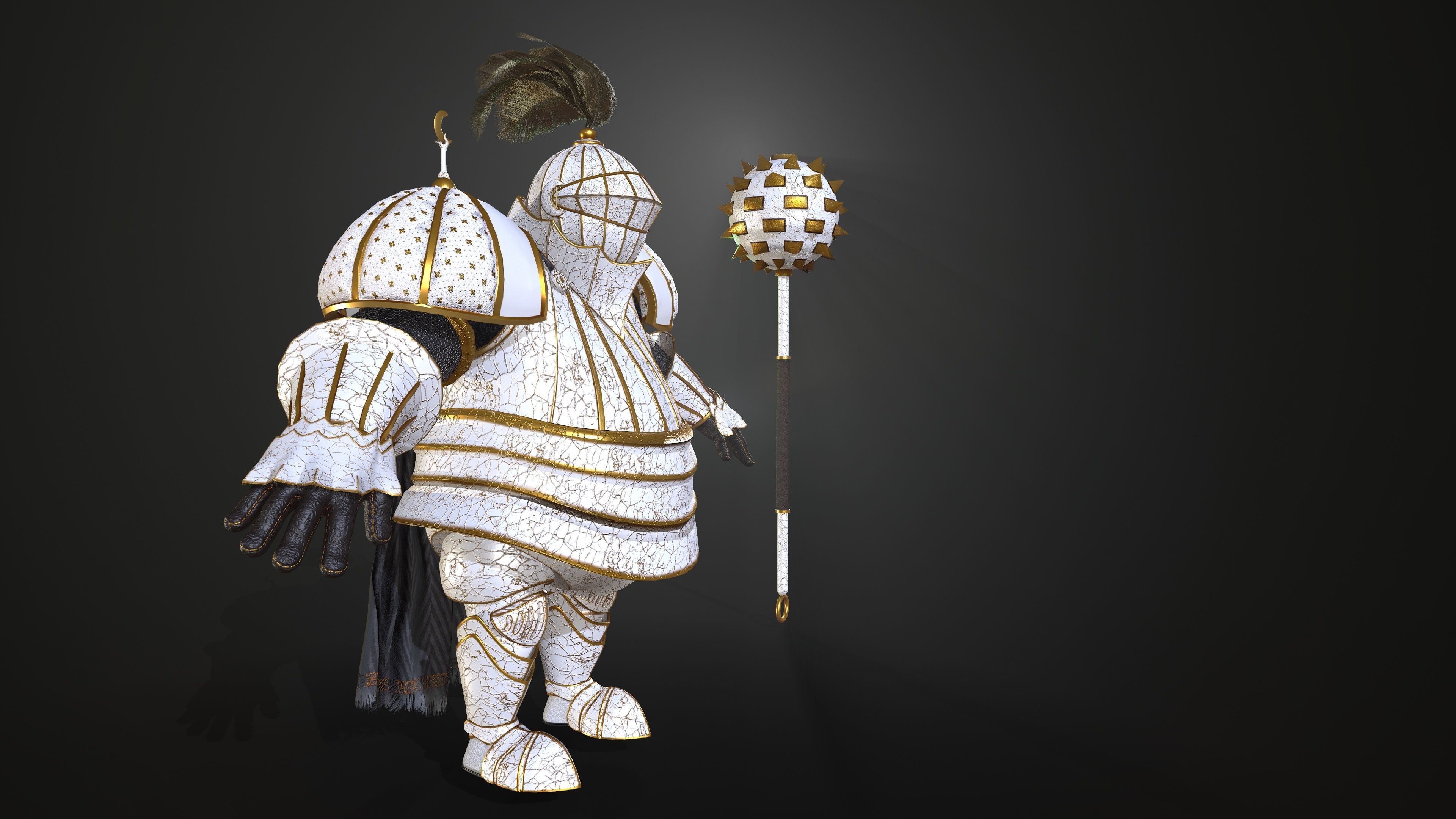 Rottund knight 3D Model Collection_9