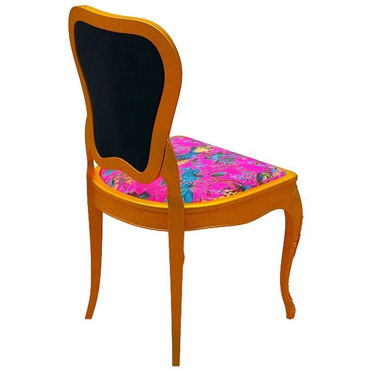 Classical Dining chair Low-poly 3D model_3