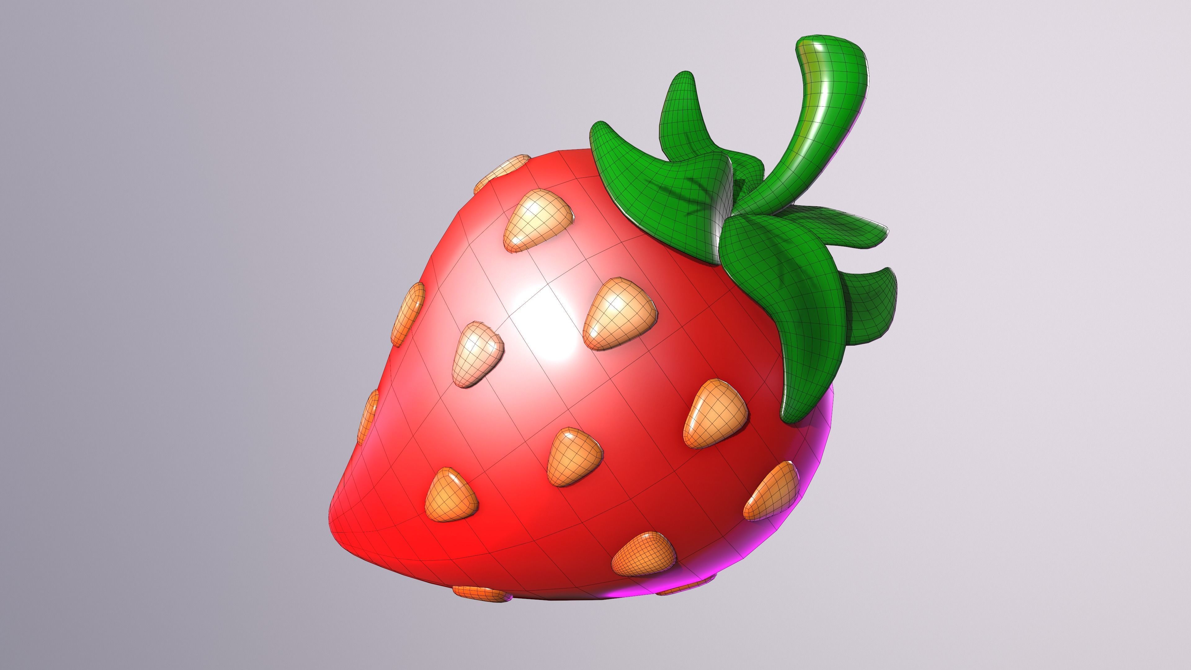 Strawberrie strawberry 3D model_13